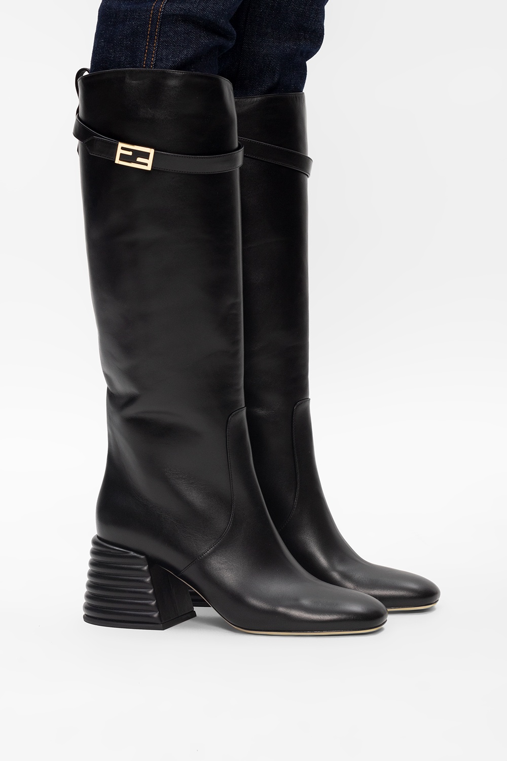 Fendi Heeled knee-high boots